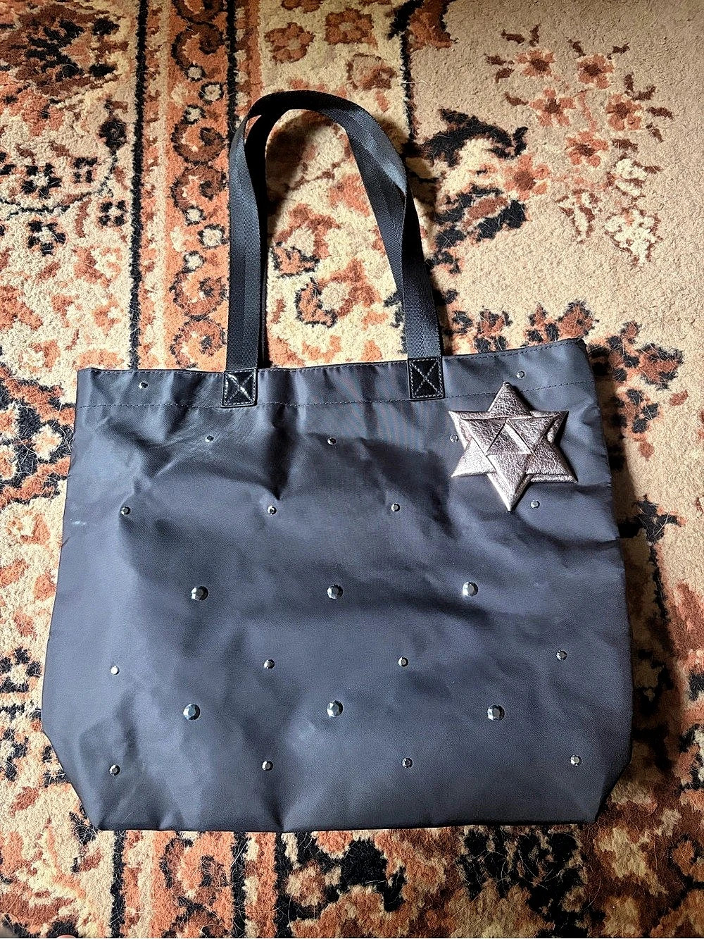 Bath and Body Works Collectible Star Studded Tote in Black NWT